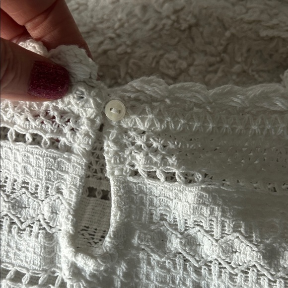 Aerie Ivory Crochet Lace Top - Picture 8 of 9